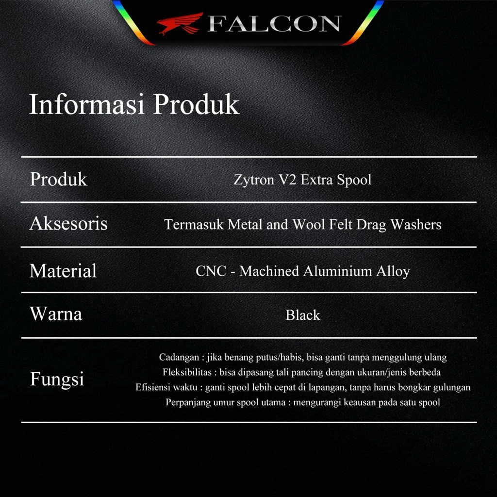Extra Spool Reel Falcon Zytron V2