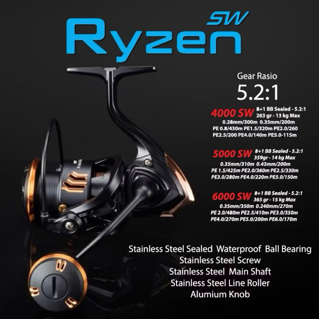 Reel Falcon Ryzen SW / Salt Water