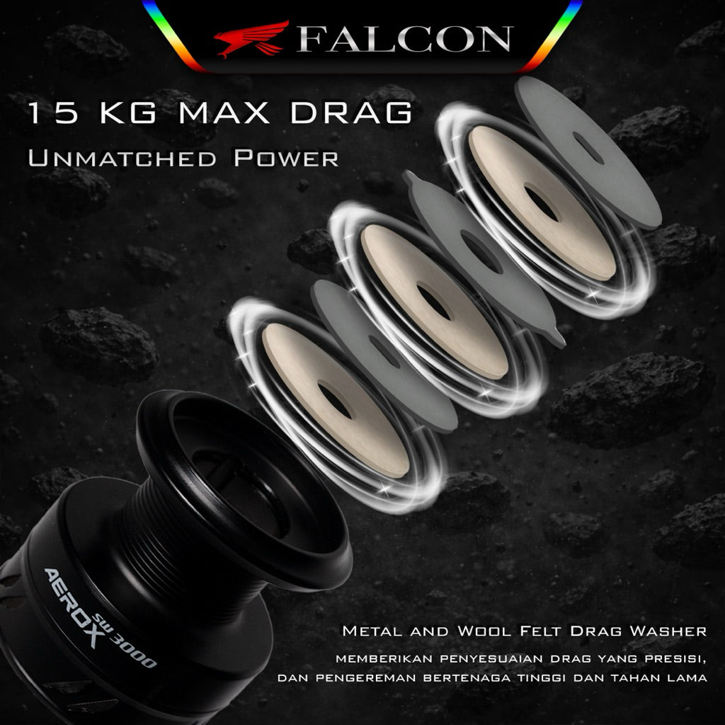 Reel Spinning Falcon Aerox SW