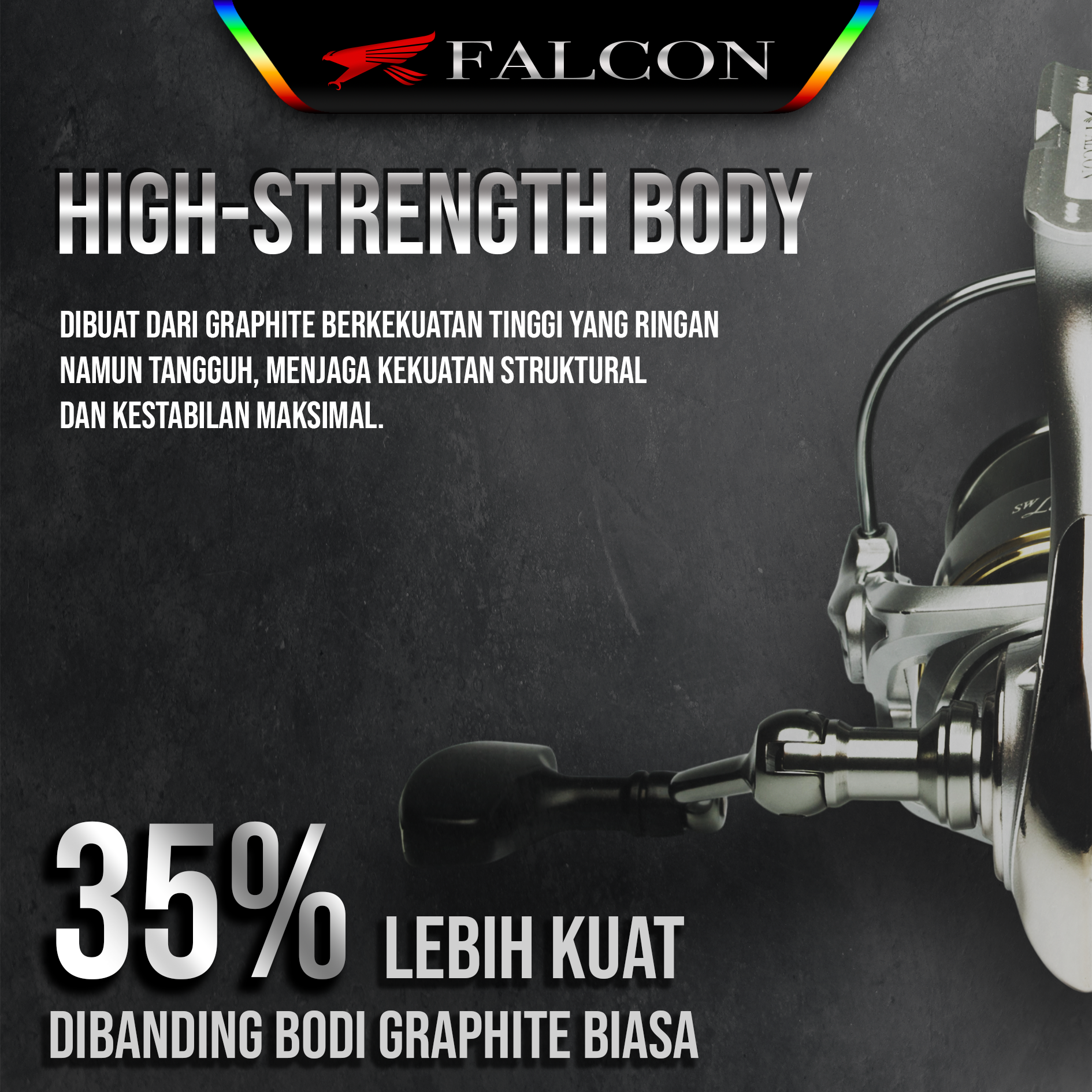 Reel Pancing Falcon Lunos SW / Salt water