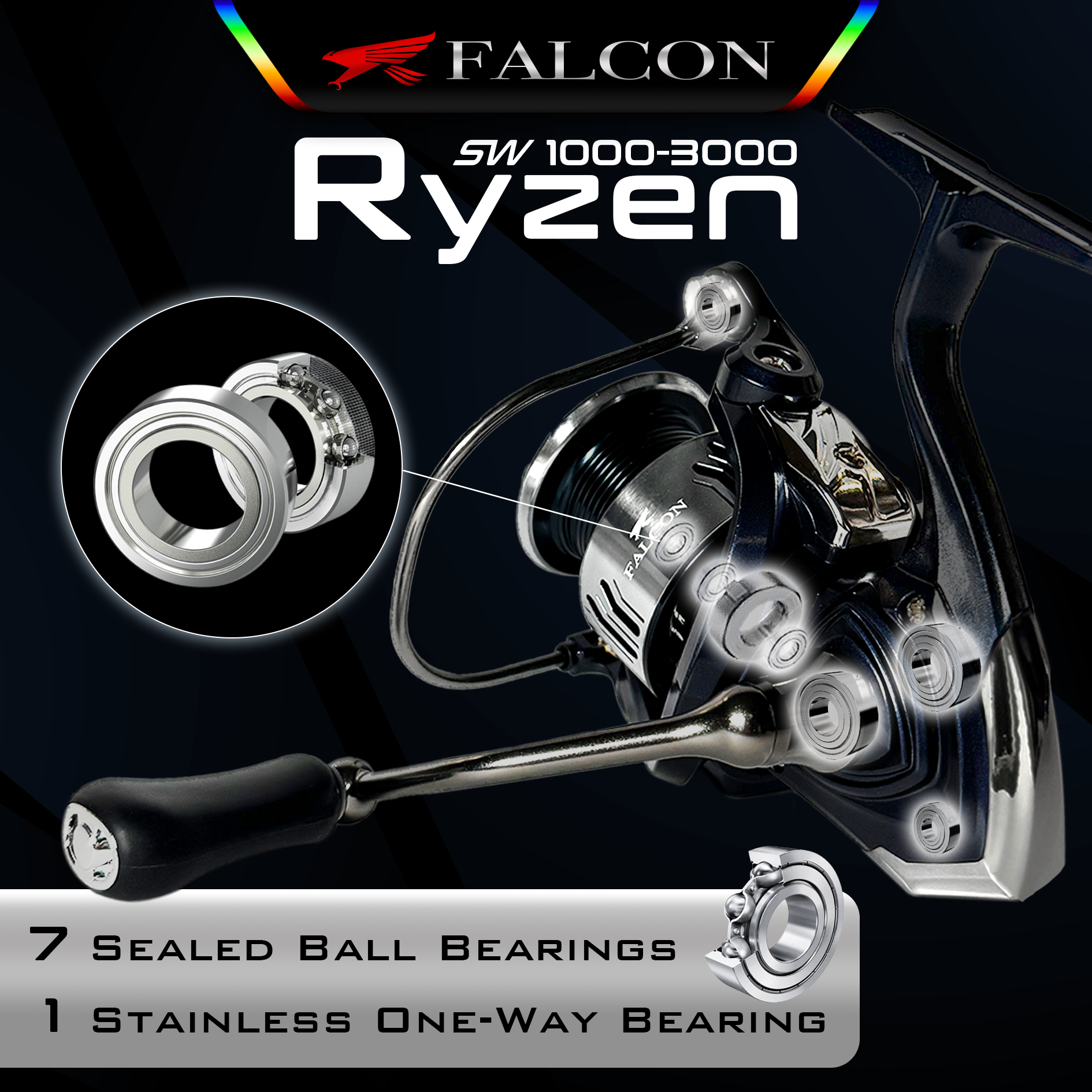 Reel Falcon Ryzen SW / Salt Water